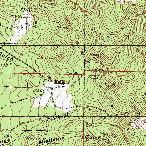 Topographic Map of Taylor Shaft, NM