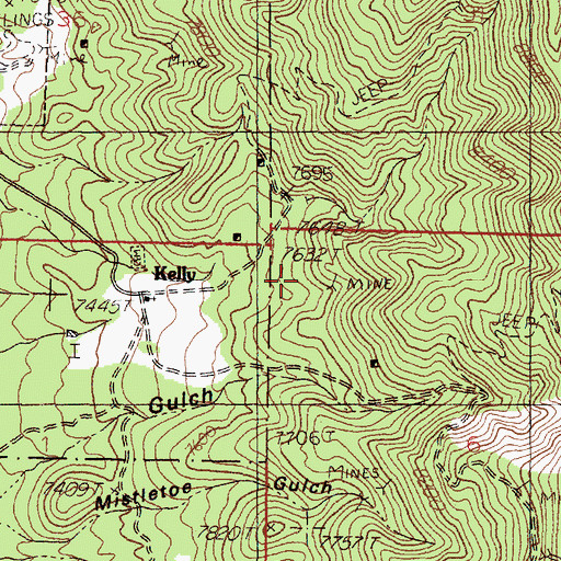 Topographic Map of Juanita Tunnel, NM