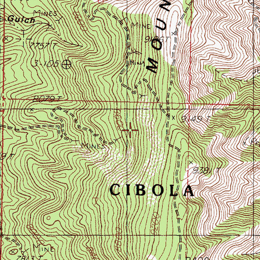 Topographic Map of Enterprise Tunnel, NM