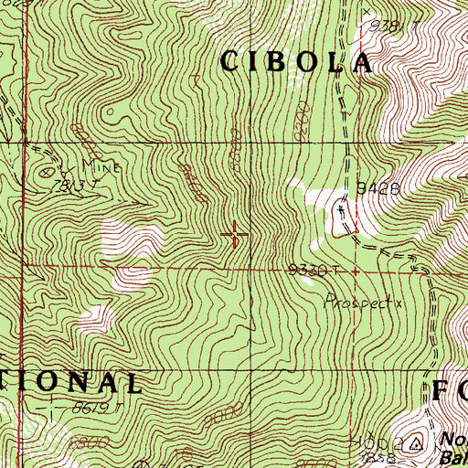 Topographic Map of Connelly Tunnel, NM