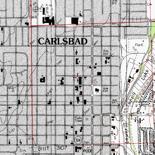 Topographic Map of Saint Francis Family Medical Center, NM