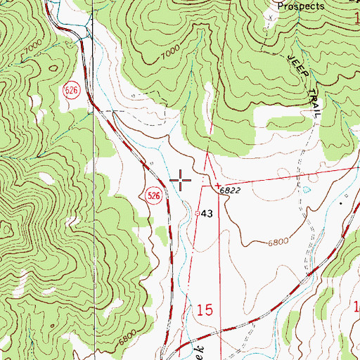Topographic Map of Sugarite Canyon, NM