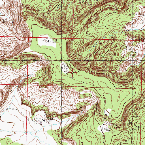 Topographic Map of Dziltnsahah, NM