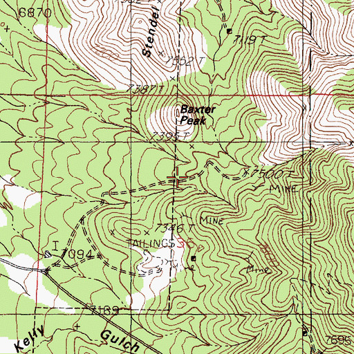 Topographic Map of Nitt Shaft, NM