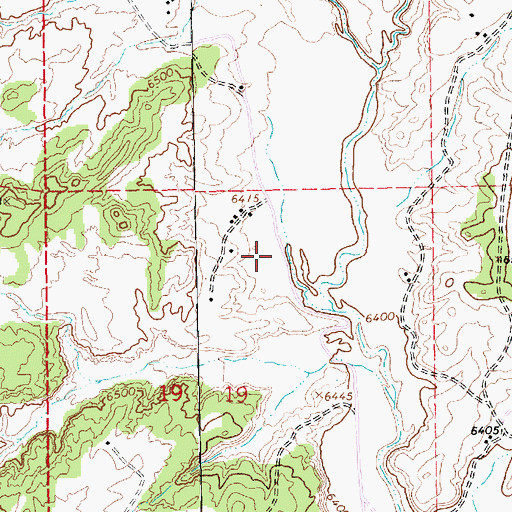 Topographic Map of Manuelito Spring, NM