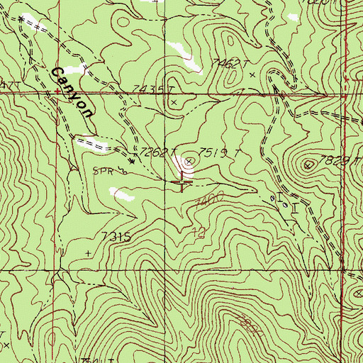 Topographic Map of Iron Mask Shaft, NM