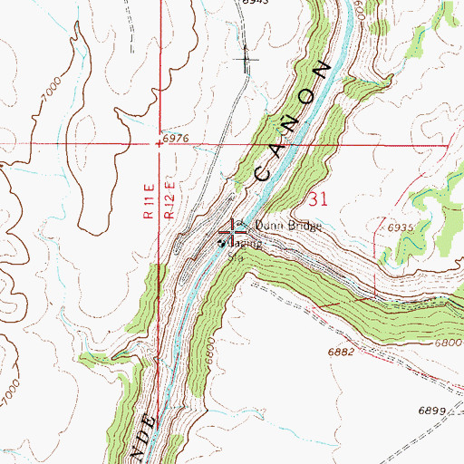 Topographic Map of Arroyo Hondo, NM