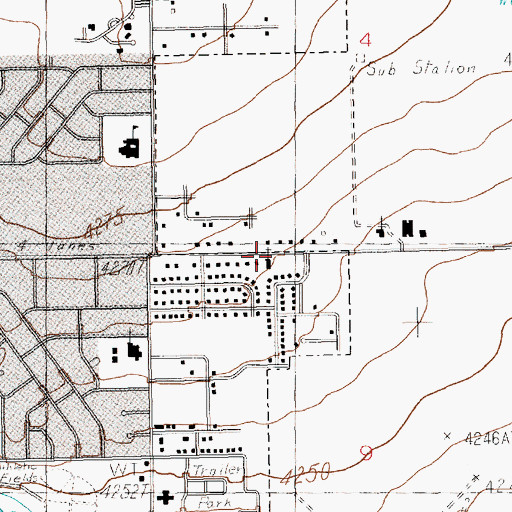 Topographic Map of Advent Christian, NM