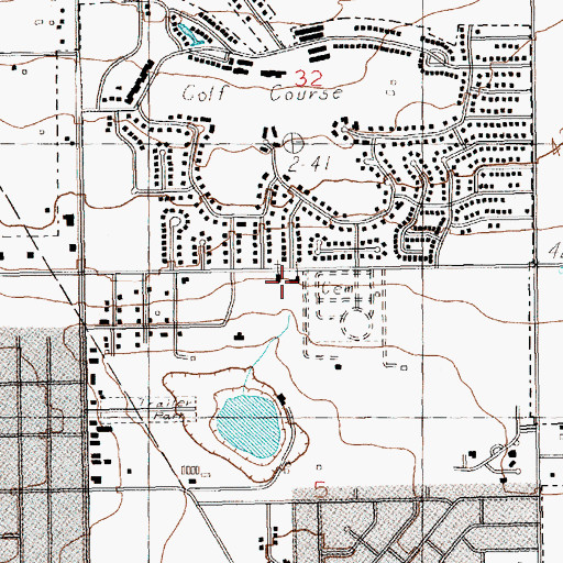 Topographic Map of Seventh Day Adventist Church, NM