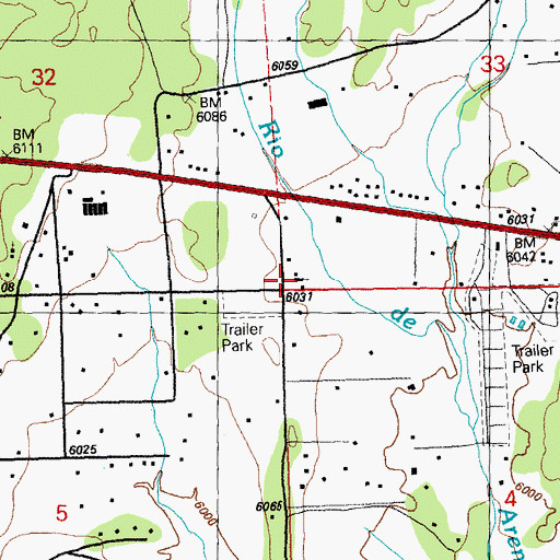 Topographic Map of Valley Community Church UCC, NM