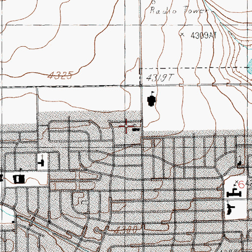 Topographic Map of Westminster Presbyterian, NM