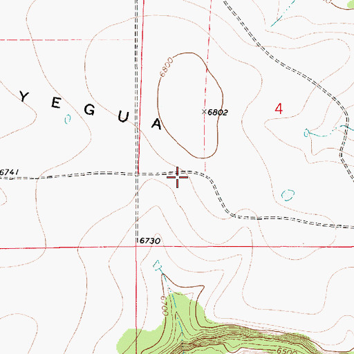 Topographic Map of Punta Del Salitre, NM