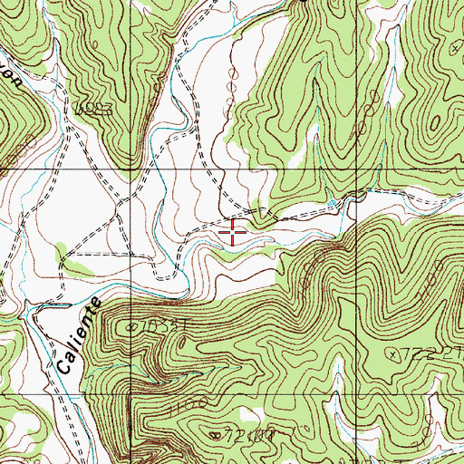 Topographic Map of Five Dollar Creek, NM