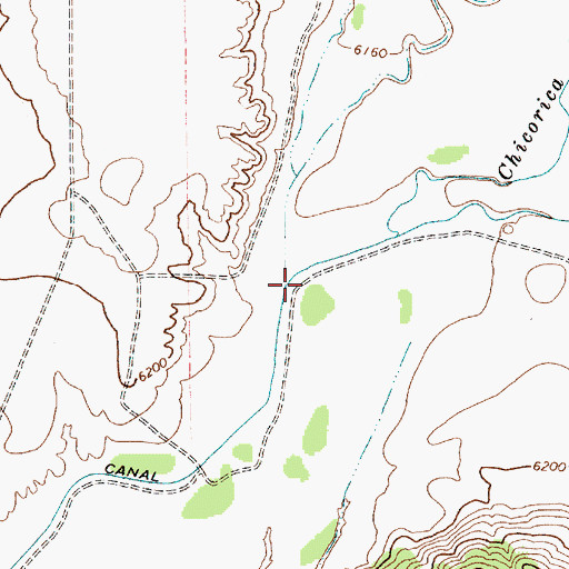 Topographic Map of Eagle Tail Creek, NM