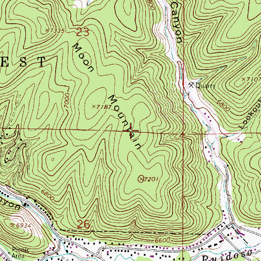 Topographic Map of Trinity Mountain Fellowship, NM