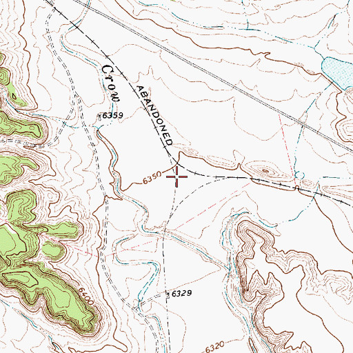Topographic Map of Koehler Junction (historical), NM