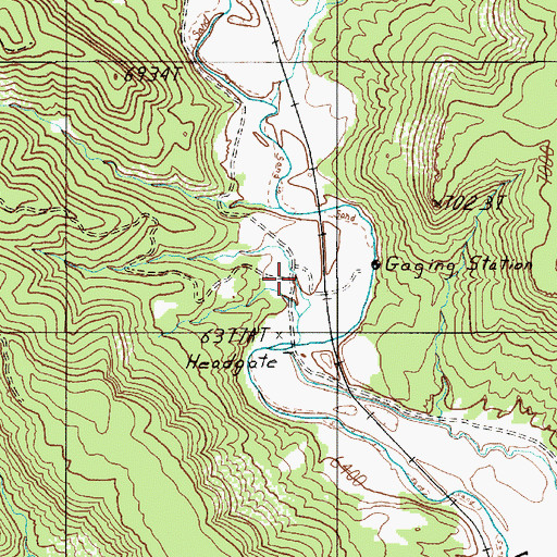 Topographic Map of Loretta (historical), NM