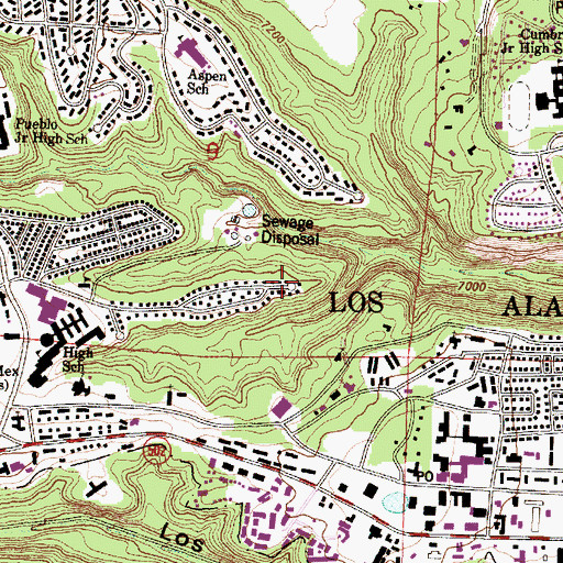 Topographic Map of The Church of Jesus Christ of Latter Day Saints, NM