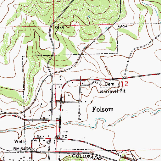 Topographic Map of Saint Josephs Catholic Church, NM