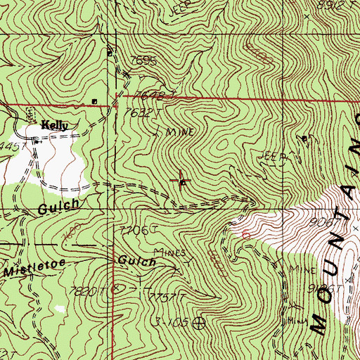 Topographic Map of South Juanita Shaft, NM