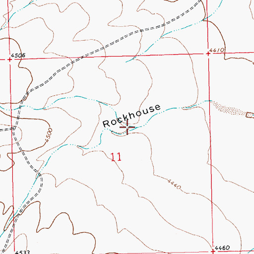 Topographic Map of McWirter Canyon, NM