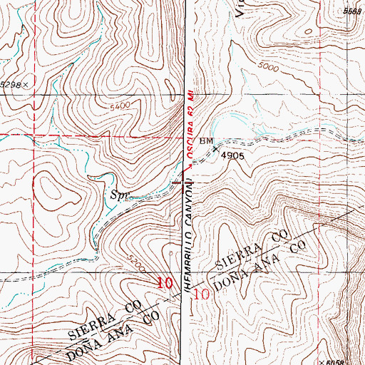 Topographic Map of Ritch Windmill, NM
