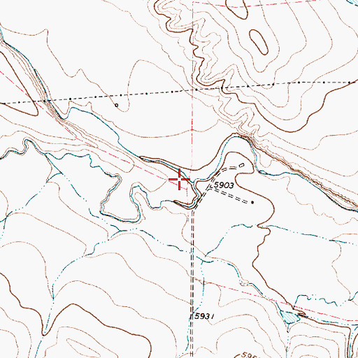 Topographic Map of Rayado Creek, NM