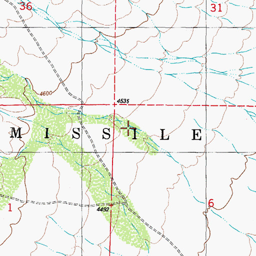 Topographic Map of Sly Canyon, NM