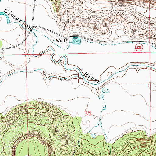 Topographic Map of Travesser Creek, NM