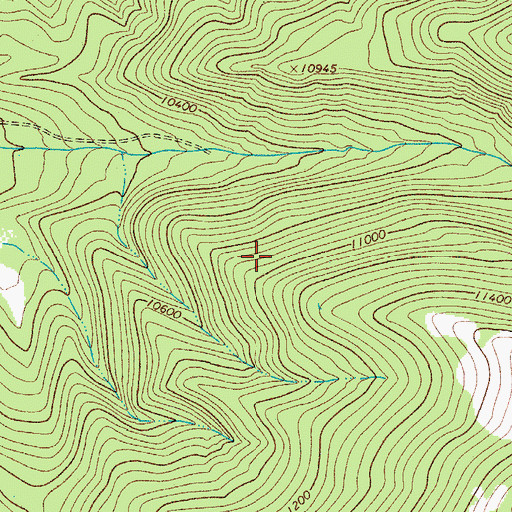 Topographic Map of Sangre de Cristo Mountains, CO