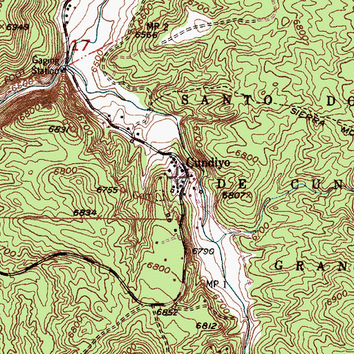 Topographic Map of Saint Dominic Church, NM