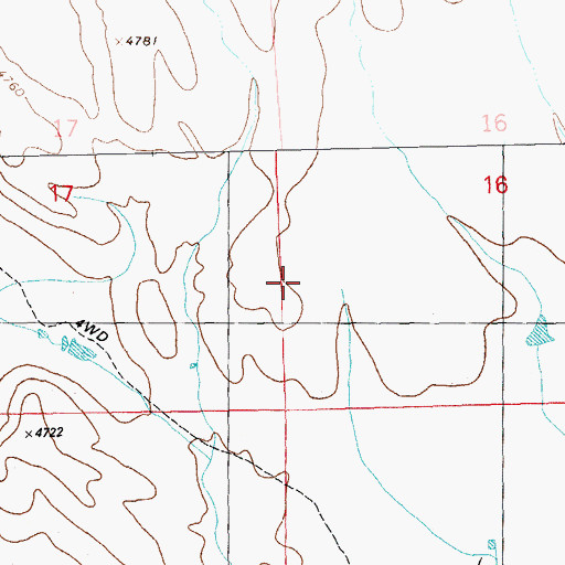 Topographic Map of Trinity Presbyterian, NM