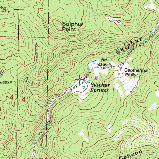 Topographic Map of Kidney and Stomach Trouble Spring, NM