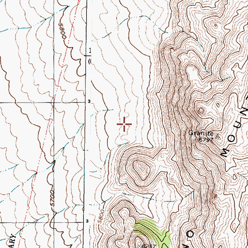 Topographic Map of Bustamonte Spring, NM