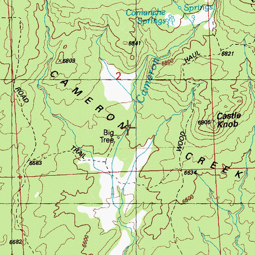 Topographic Map of Fort Bayard Hospital Springs, NM