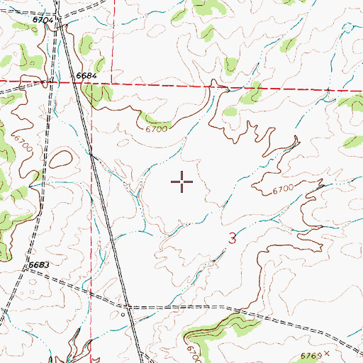 Topographic Map of H C Berry Spring, NM
