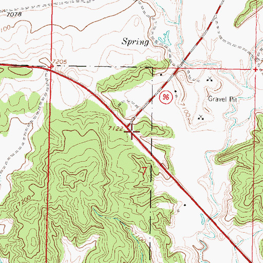 Topographic Map of Bilterrera Spring, NM