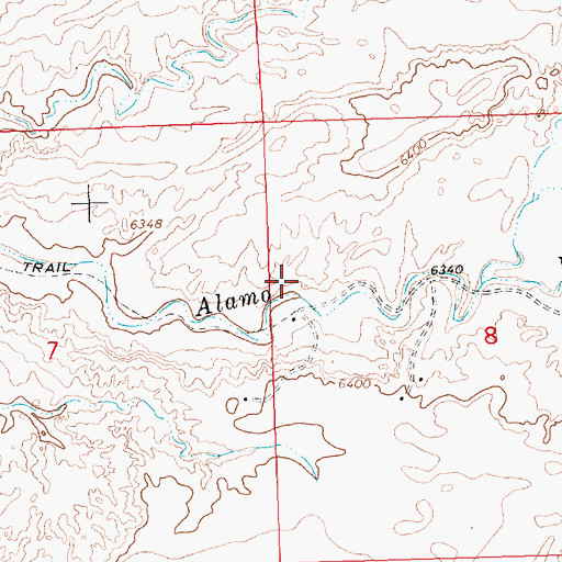 Topographic Map of Ojo Alamo Spring, NM