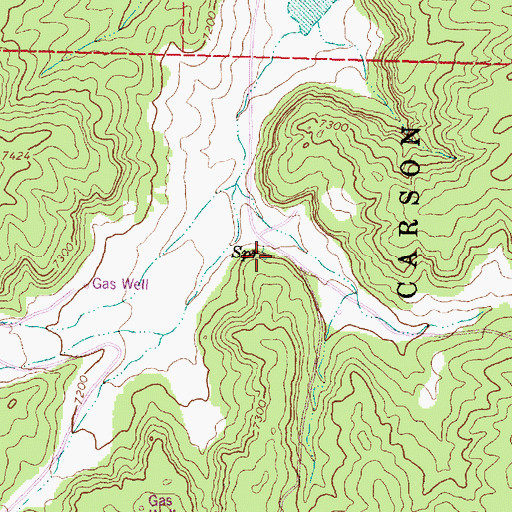 Topographic Map of Arnold Spring, NM