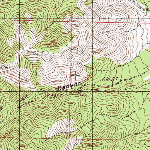 Topographic Map of Garcia Canyon Spring, NM