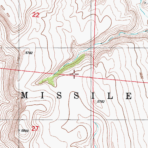 Topographic Map of Red Canyon Spring, NM