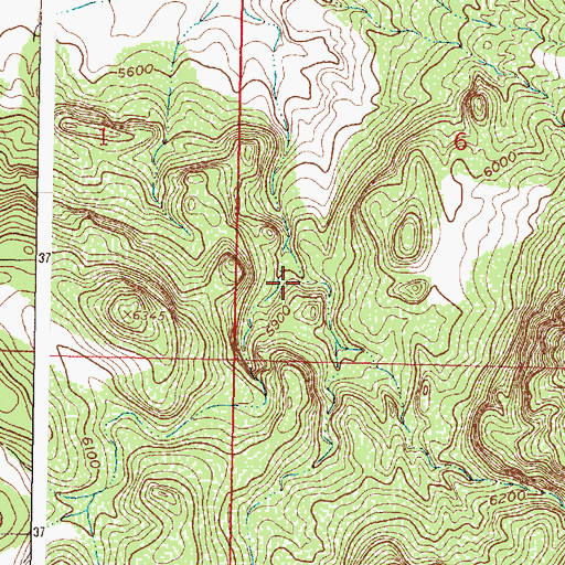 Topographic Map of Domingo Spring, NM