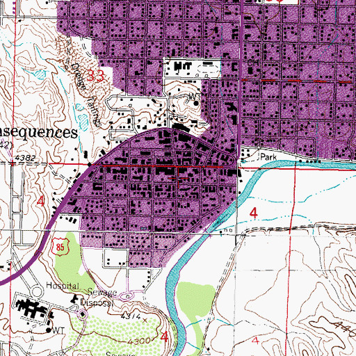 Topographic Map of Ponce de Leon Spring, NM
