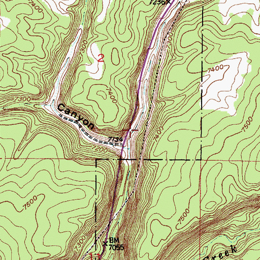 Topographic Map of Dakota Spring, NM