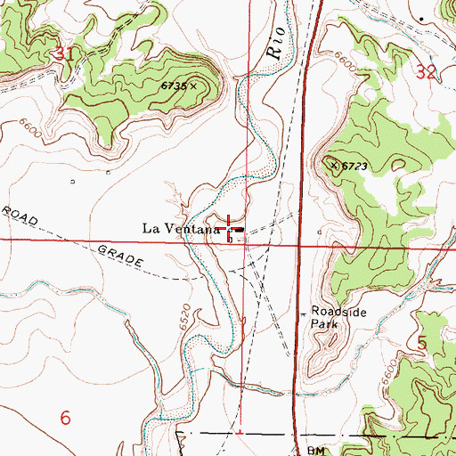 Topographic Map of La Ventana (historical), NM