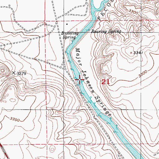 Topographic Map of Twin Boils Spring, NM