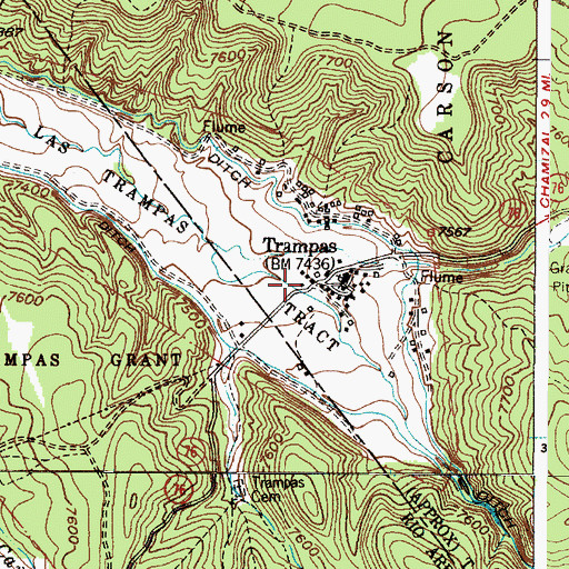 Topographic Map of Saint Josephs Church, NM