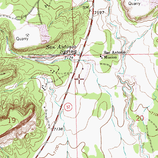 Topographic Map of San Antonio, NM