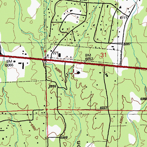 Topographic Map of Silver Christian Center, NM