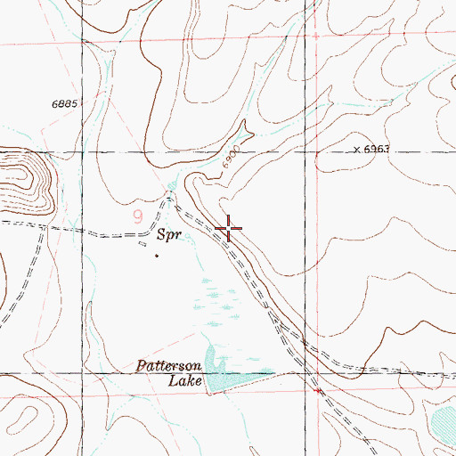 Topographic Map of Paterson Spring, NM